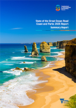 The cover of the State of the Great Ocean Road Coast and Parks 2025 Report