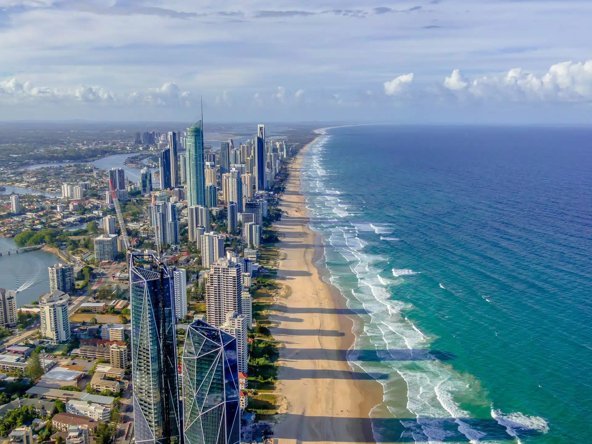 A birds eye view of the Gold Coast in Queensland. #ForTheOcean