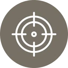 Crosshair target icon, representing where to look closer