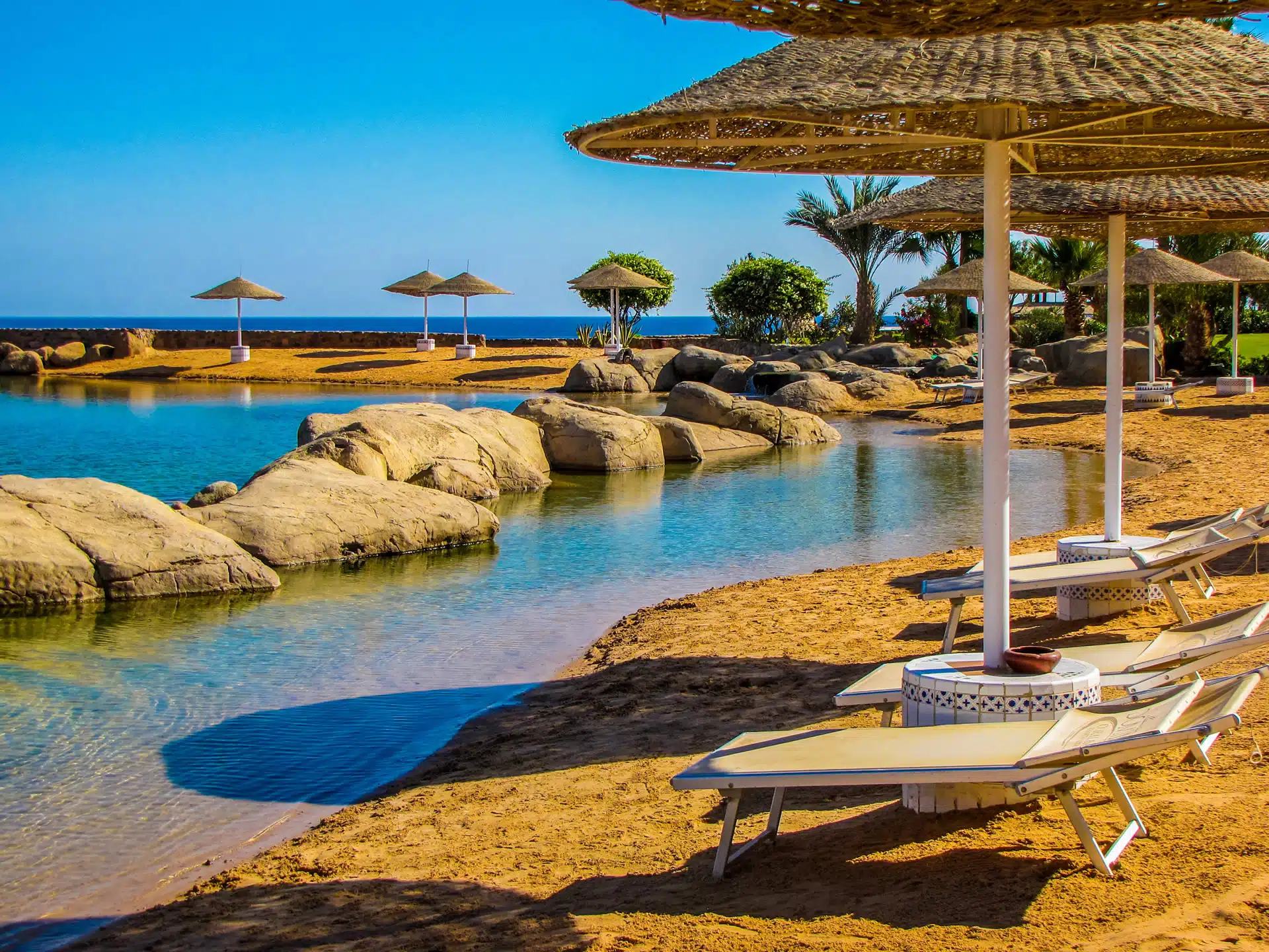 A resort on the coastline of the Red Sea. Applications of the Natural Capital Valuation Model