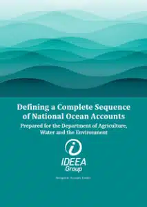 Cover of the report titled Defining a Complete Sequence of National Ocean Accounts
